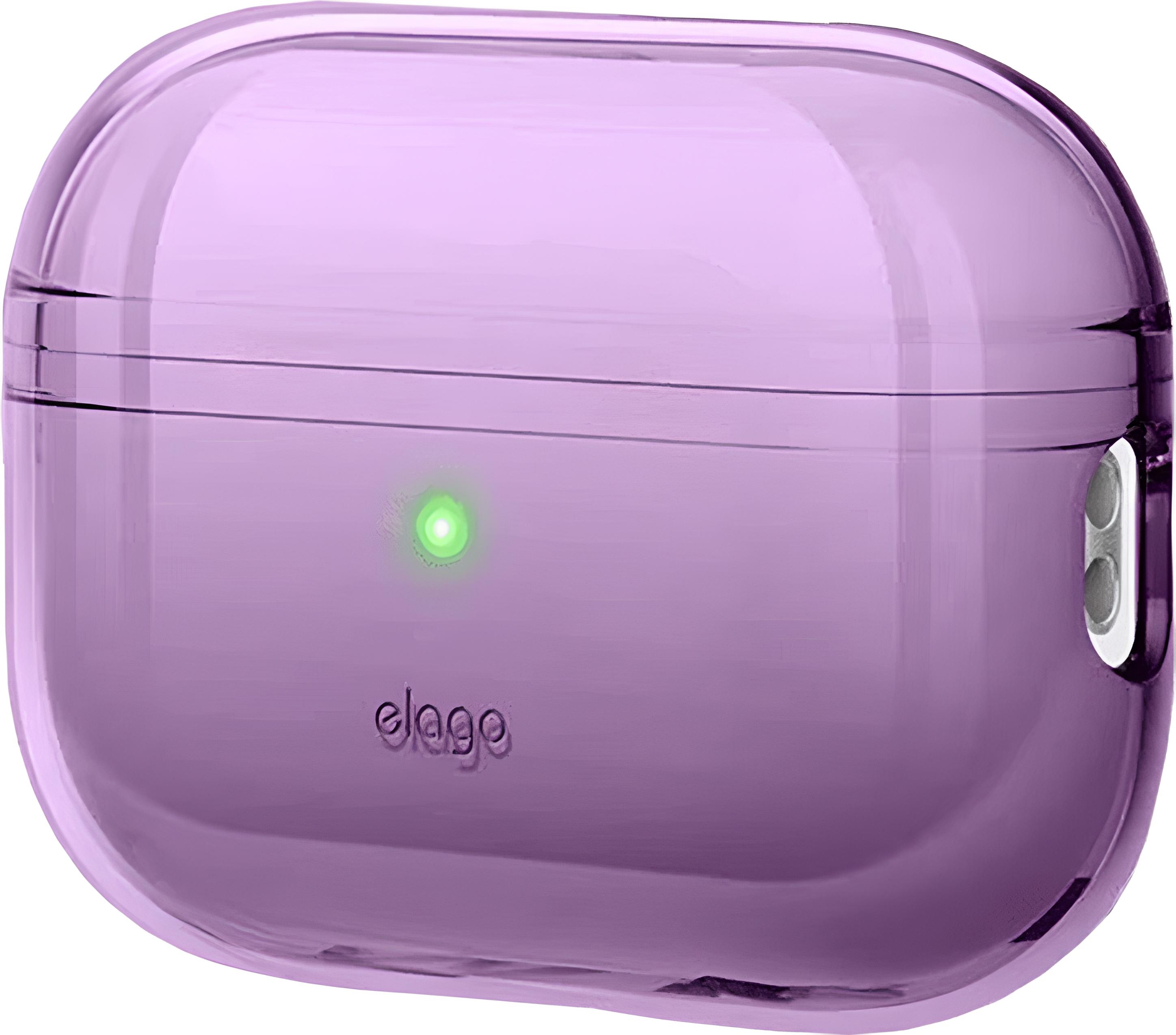 Чехол Elago Clear Case with Nylon Lanyard Deep Purple для Airpods Pro 2nd Gen